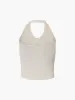 Vanilla Halter Crop Knit Top sold by COMMENSE