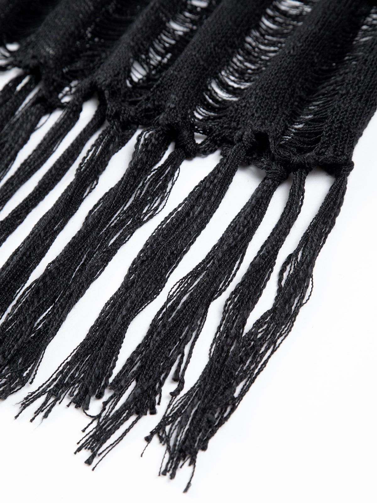 Fringed Open Knit Long Dress sold by COMMENSE product image thumbnail 3