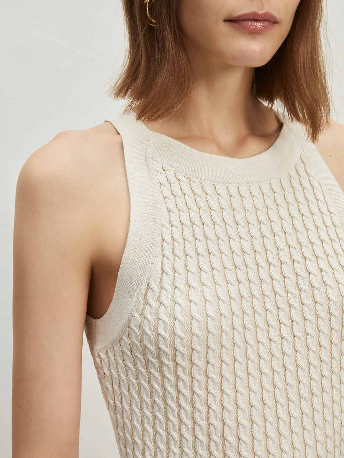 Solid Crew Neck Sweater Vest sold by COMMENSE product image thumbnail 2