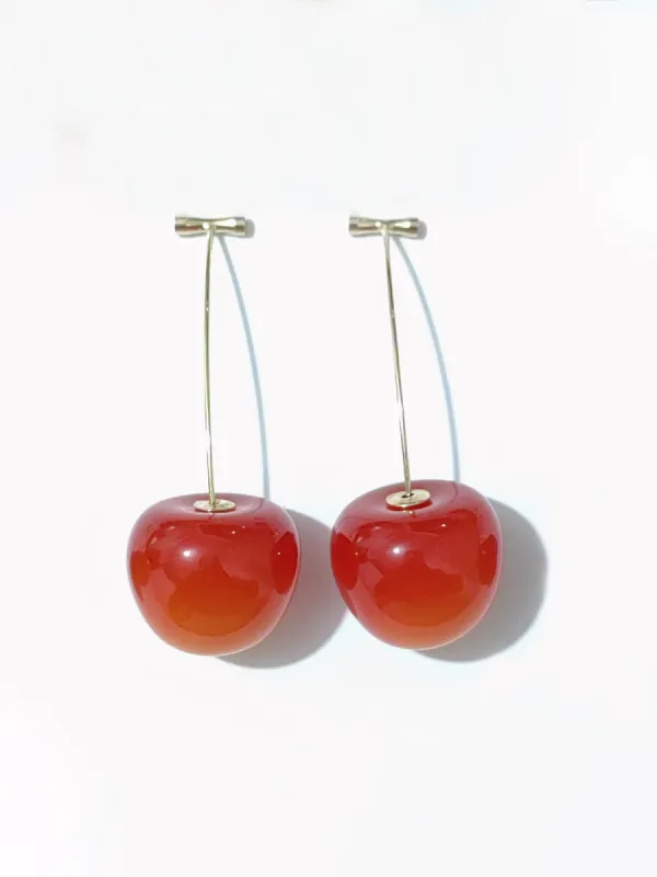 Charming Cherry Earrings sold by COMMENSE