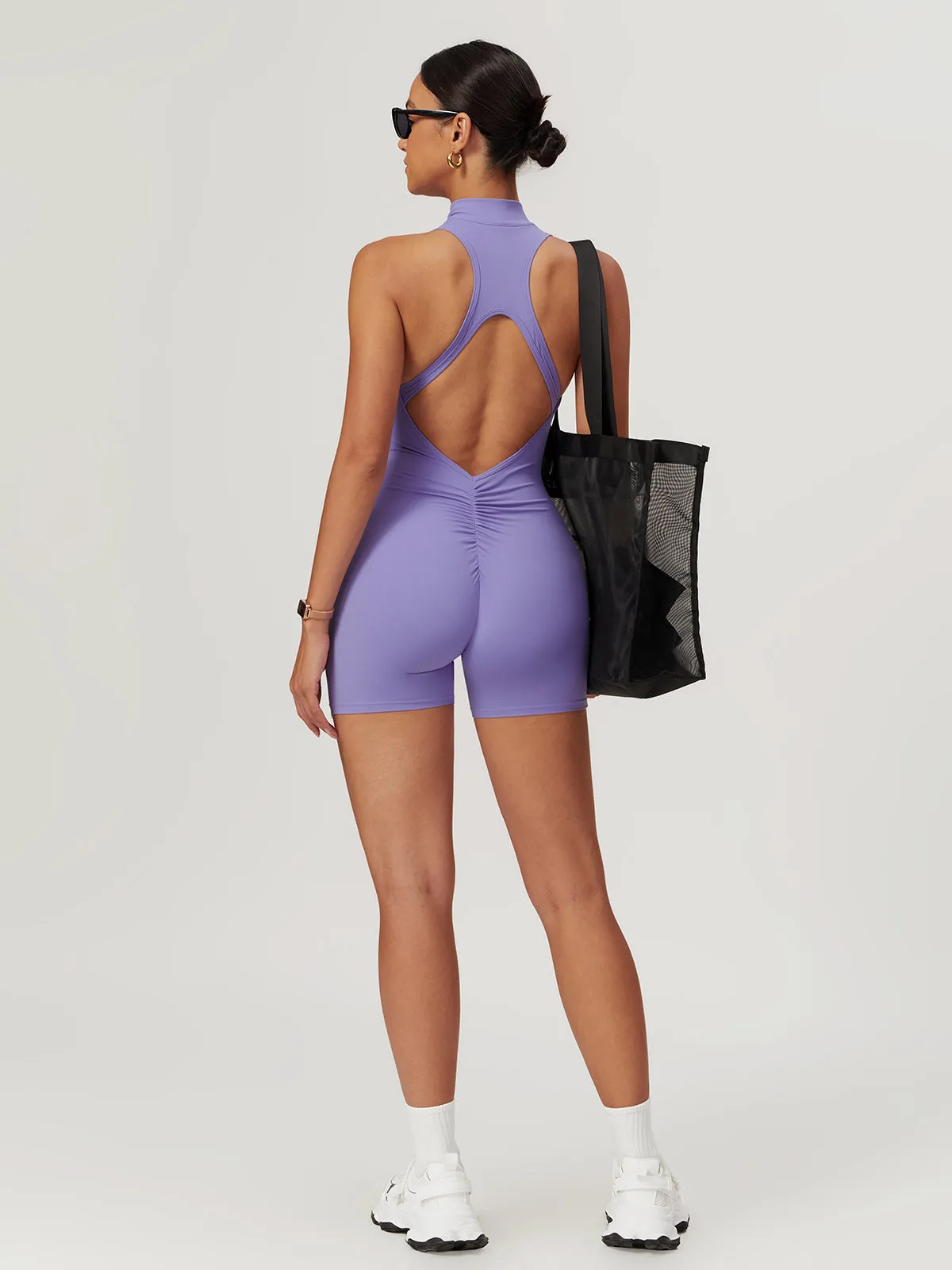Backless Zipper Seamless Romper sold by COMMENSE product image thumbnail 4