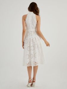 Sunflowers Eyelet Midi Dress sold by COMMENSE