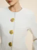 Elegant Tweed Button Blazer sold by COMMENSE