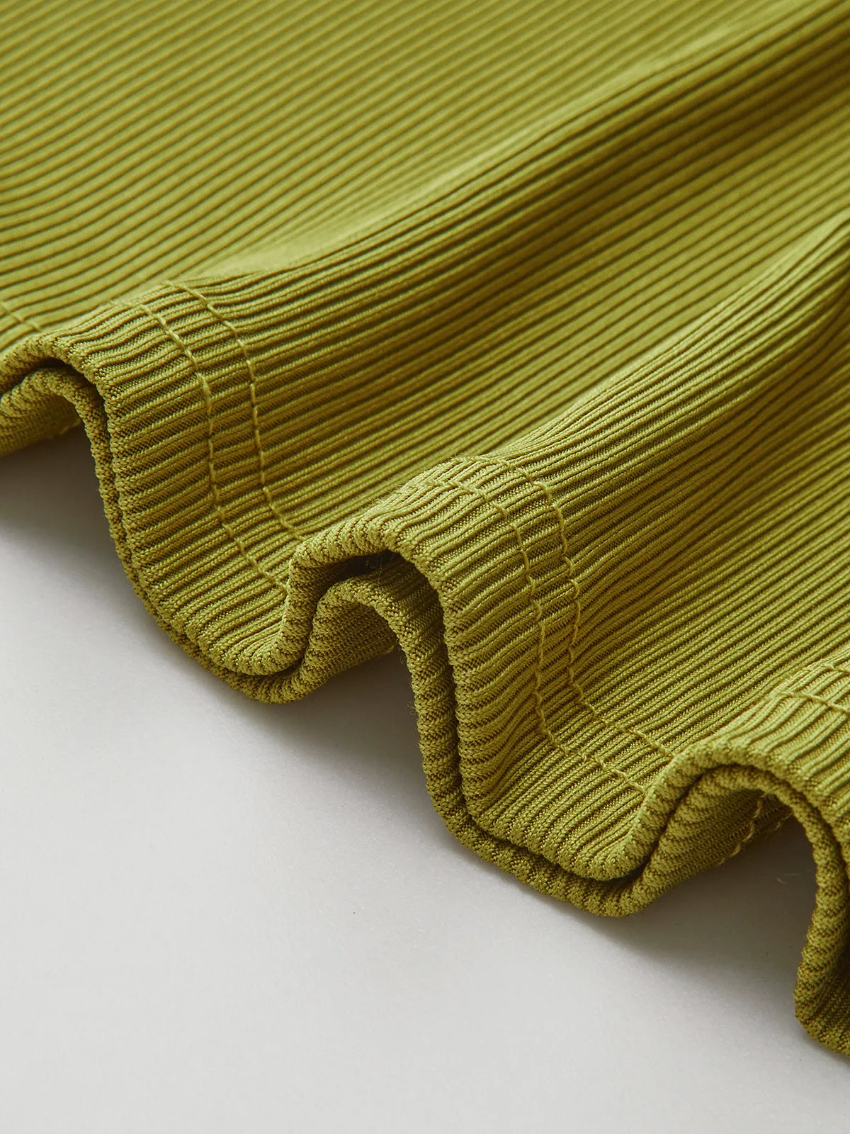 Turtleneck Sleeveless Backless Ribbed Long Dress sold by COMMENSE product image thumbnail 4