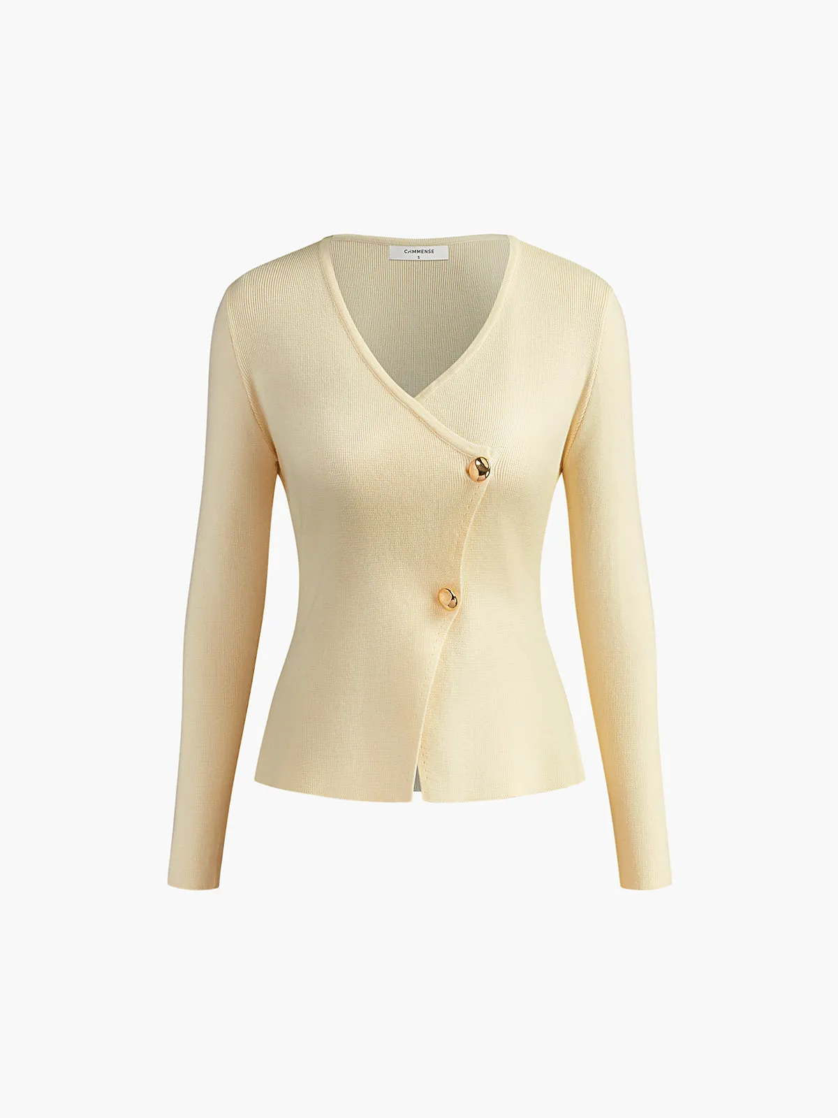 Cross Design Button Jersey Cardigan sold by COMMENSE product image thumbnail 3