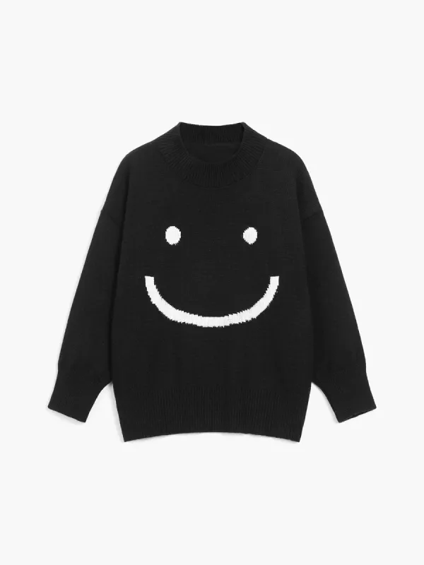 Smiley Faces Sweater sold by COMMENSE