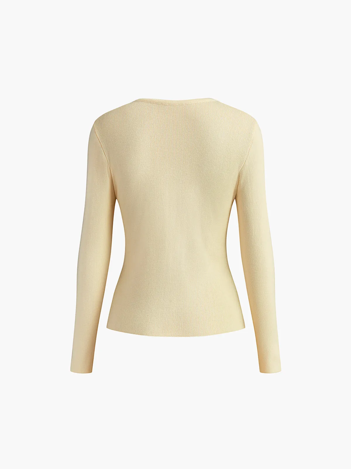 Cross Design Button Jersey Cardigan sold by COMMENSE product image thumbnail 5