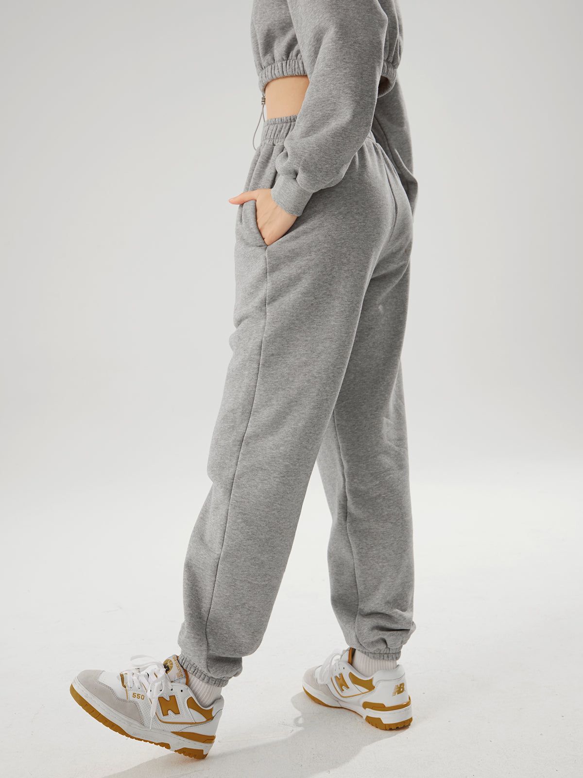 Baggy Solid Colored Sweatpants sold by COMMENSE product image thumbnail 5