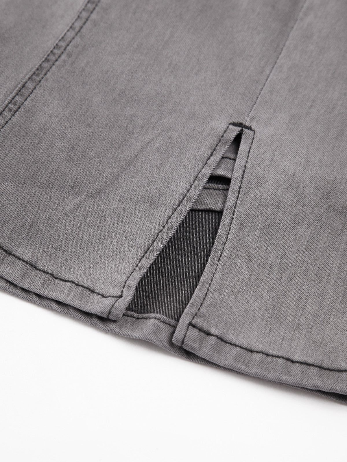 Grey Denim Jean Skirt sold by COMMENSE product image thumbnail 6