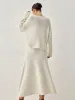Oversized Sweater Two Piece Skirt Set sold by COMMENSE