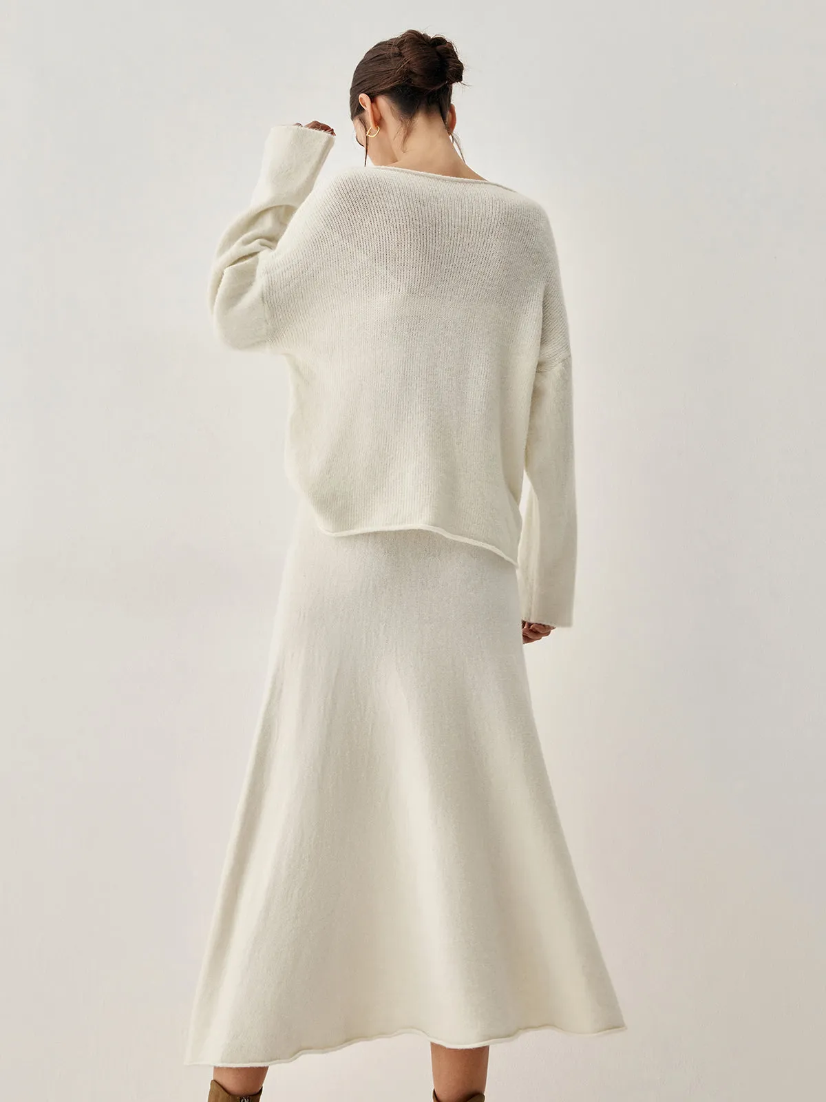 Oversized Sweater Two Piece Skirt Set sold by COMMENSE product image thumbnail 3