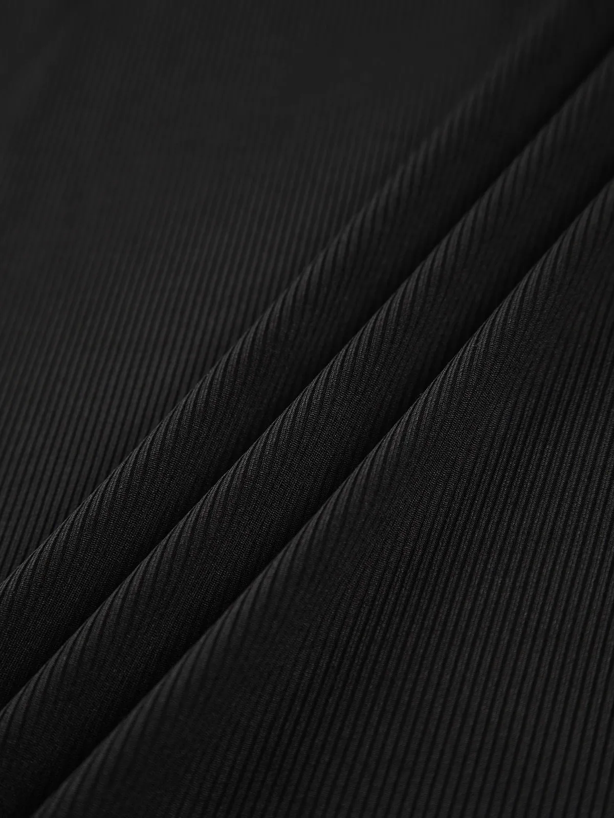 Mock Neck Oblique Cutout Rib Long Sleeve Knit Top sold by COMMENSE product image thumbnail 5