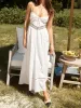 Backless Bow Long Dress sold by COMMENSE