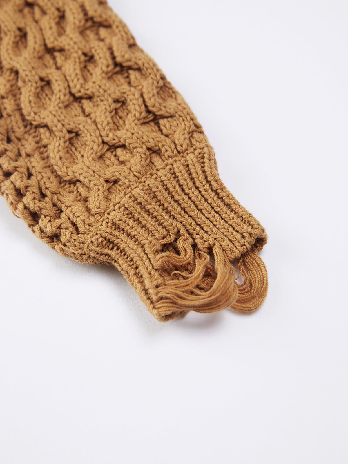 Solid Cable Knit Crop Sweater sold by COMMENSE product image thumbnail 4