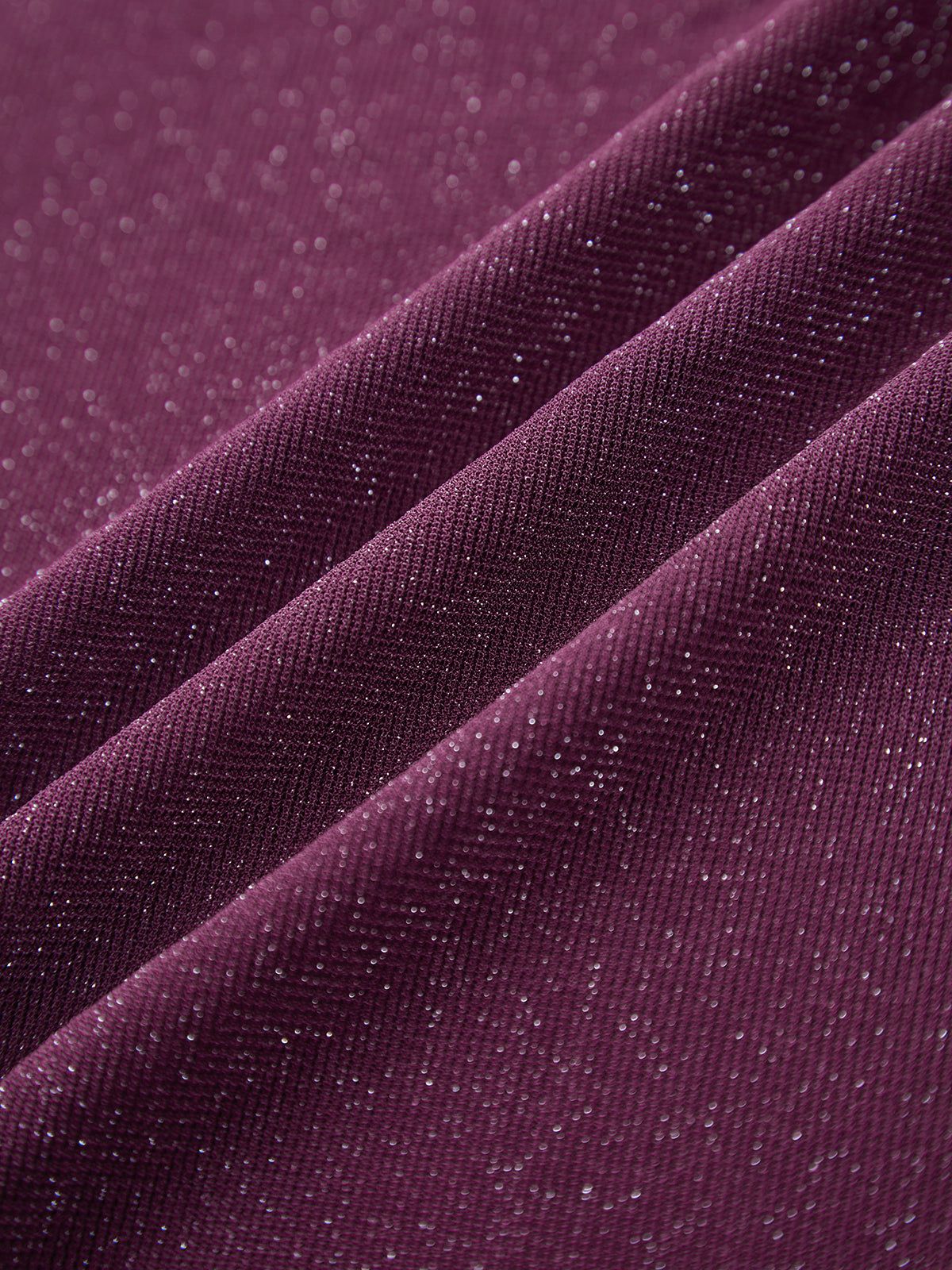 Burgundy Glitter Mesh Long Dress sold by COMMENSE product image thumbnail 2