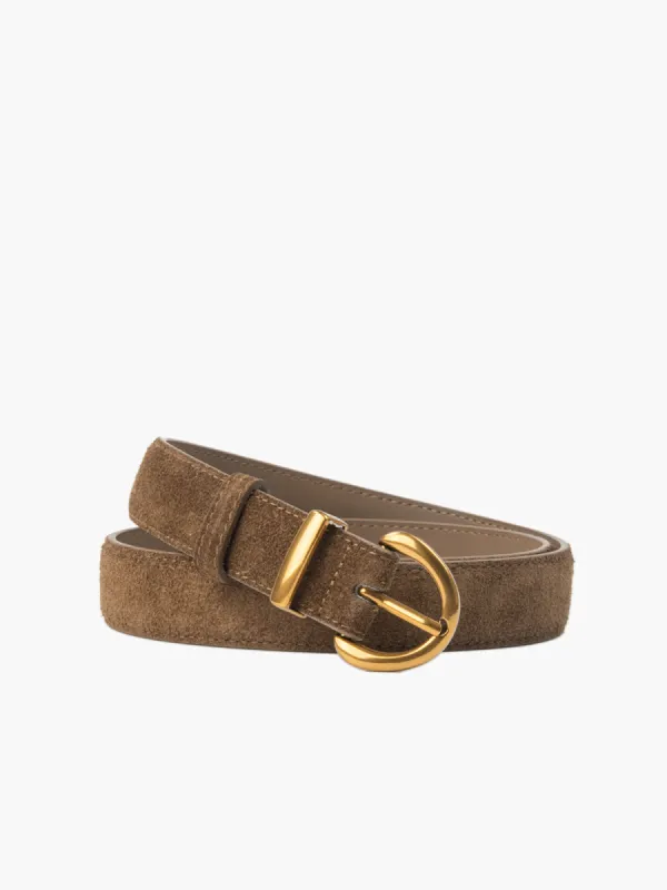 Soft-Buckle Leather Belt sold by COMMENSE