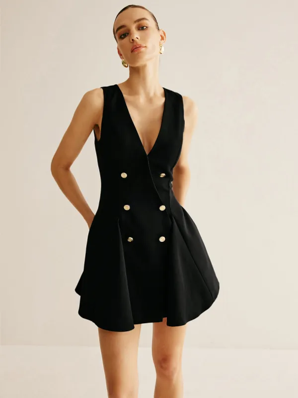 Pleated Umbrella Shape Tank Dress sold by COMMENSE