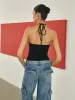 Solid Halter Tank Top sold by COMMENSE