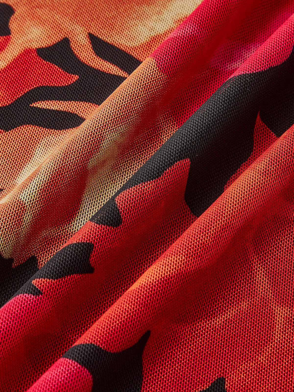 Floral Printed Mesh Tank Dress sold by COMMENSE product image thumbnail 3