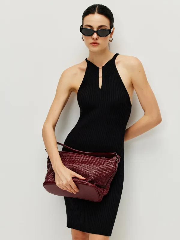 Ribbed Sexy Sleeveless Sweater Dress sold by COMMENSE