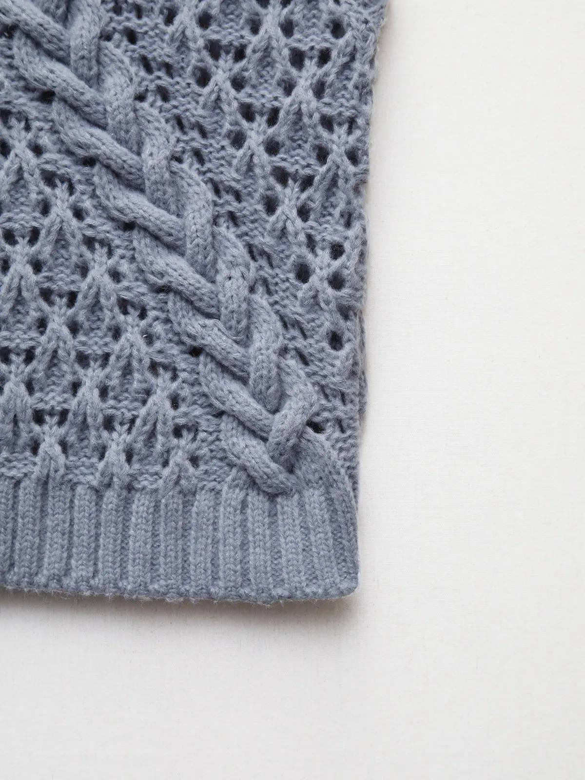 Crochet Cable Knit Sweater Vest sold by COMMENSE product image thumbnail 5