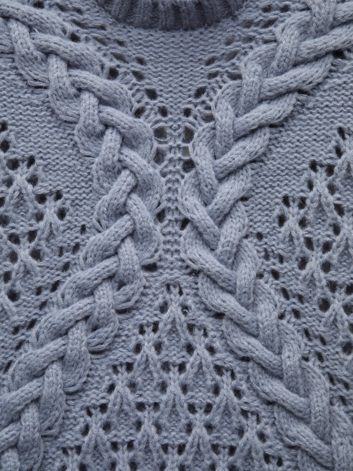 Crochet Cable Knit Sweater Vest sold by COMMENSE product image thumbnail 3