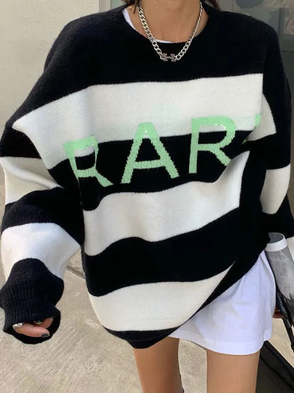 Rare Oversized Stripe Sweater sold by COMMENSE