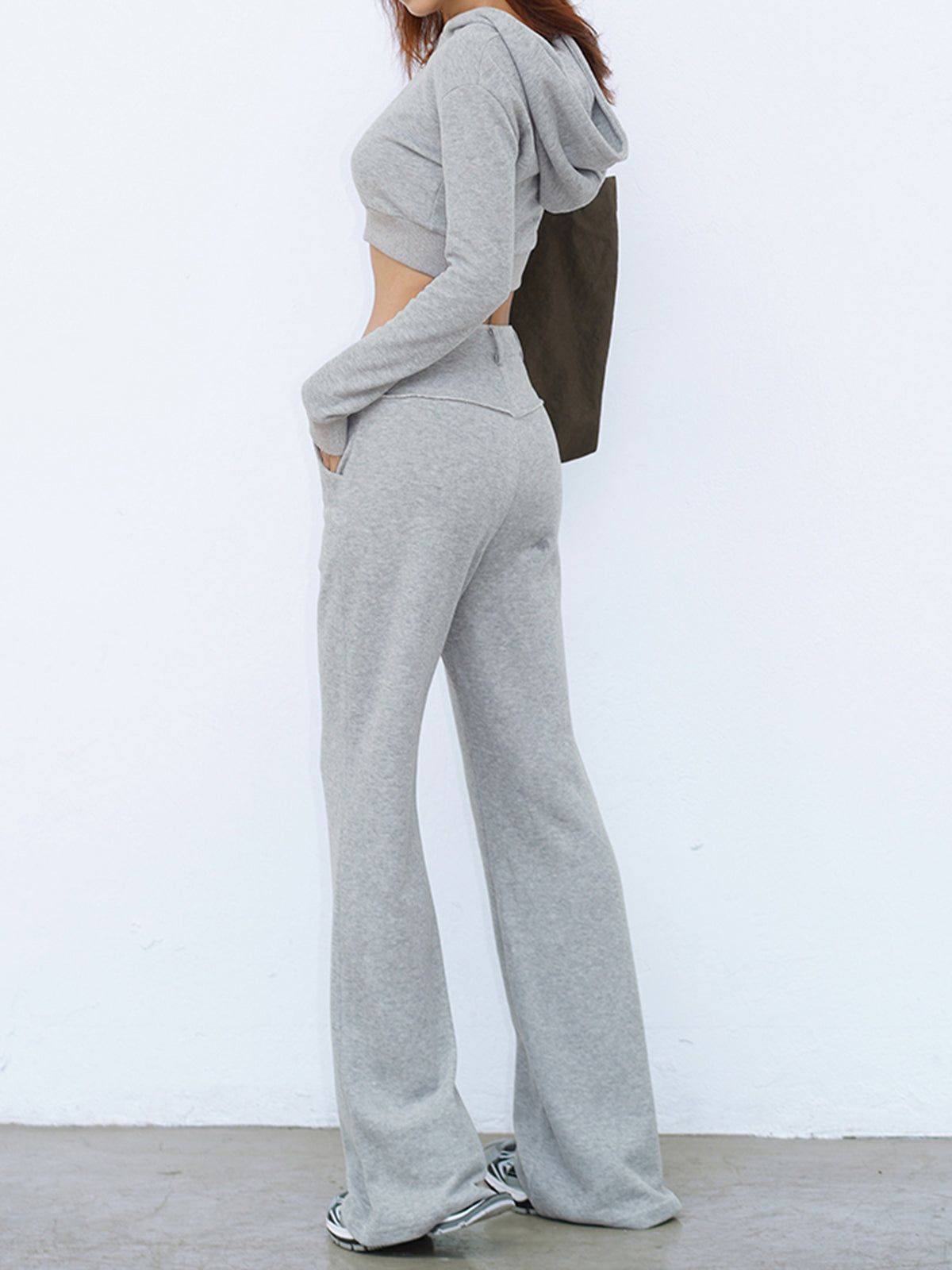 Coffee Run Crop Hoodie sold by COMMENSE product image thumbnail 3