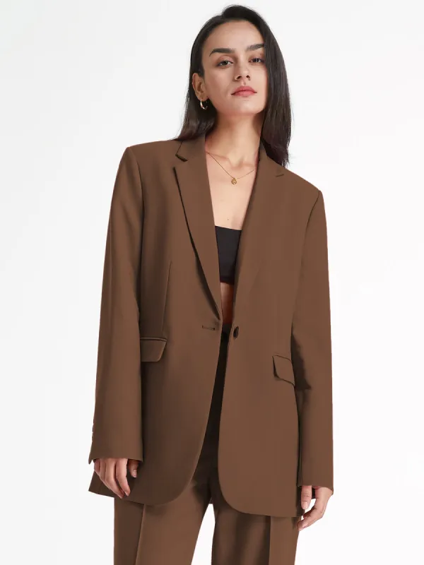 Solid Colored Essential Blazer sold by COMMENSE