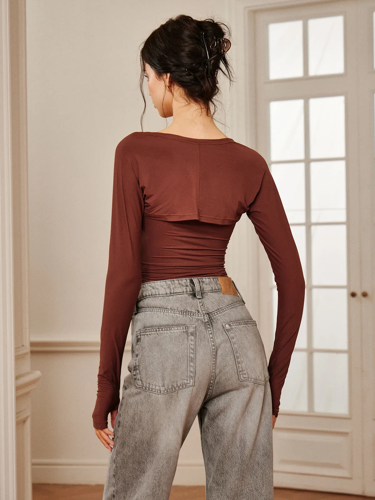 Leisure Long Sleeve Shawl sold by COMMENSE product image thumbnail 2