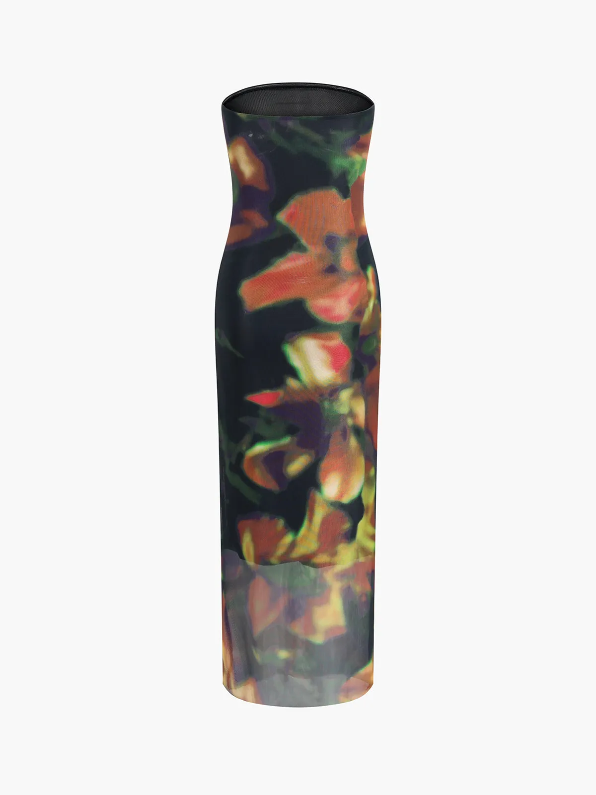 Multi Color Print Tube Midi Dress sold by COMMENSE product image thumbnail 3