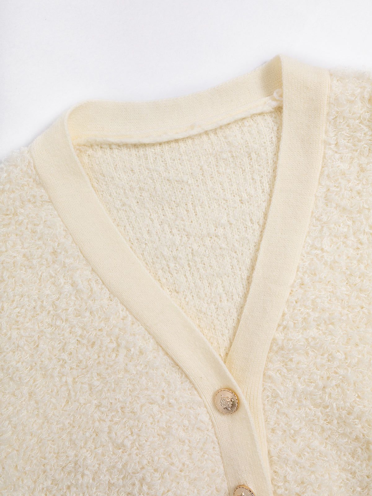Creamy Furry Cardigan sold by COMMENSE product image thumbnail 3
