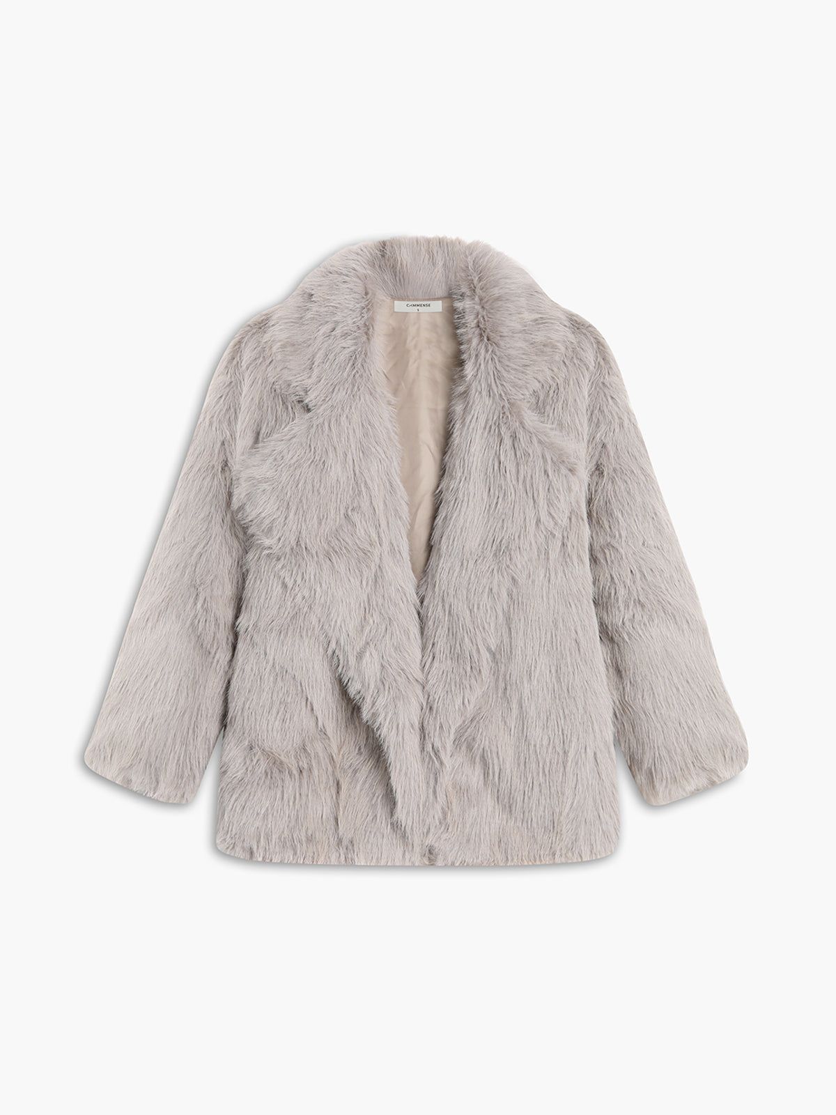 Winter Warm Faux Fur Fuzzy Coat sold by COMMENSE