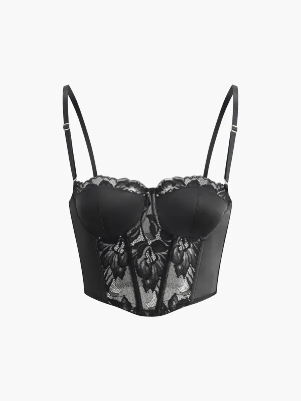 Sheer Lace Corset sold by COMMENSE