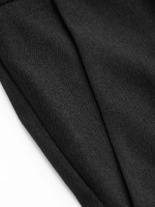 High Waist Solid Tapered Trousers With Belt sold by COMMENSE
