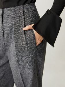 Check Pocket Straight Leg Pants sold by COMMENSE