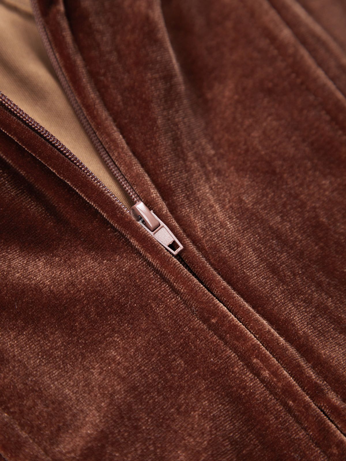 Velvet Zip Tube Top sold by COMMENSE product image thumbnail 3