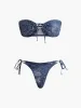 Vintage Strapless Bikini Set sold by COMMENSE