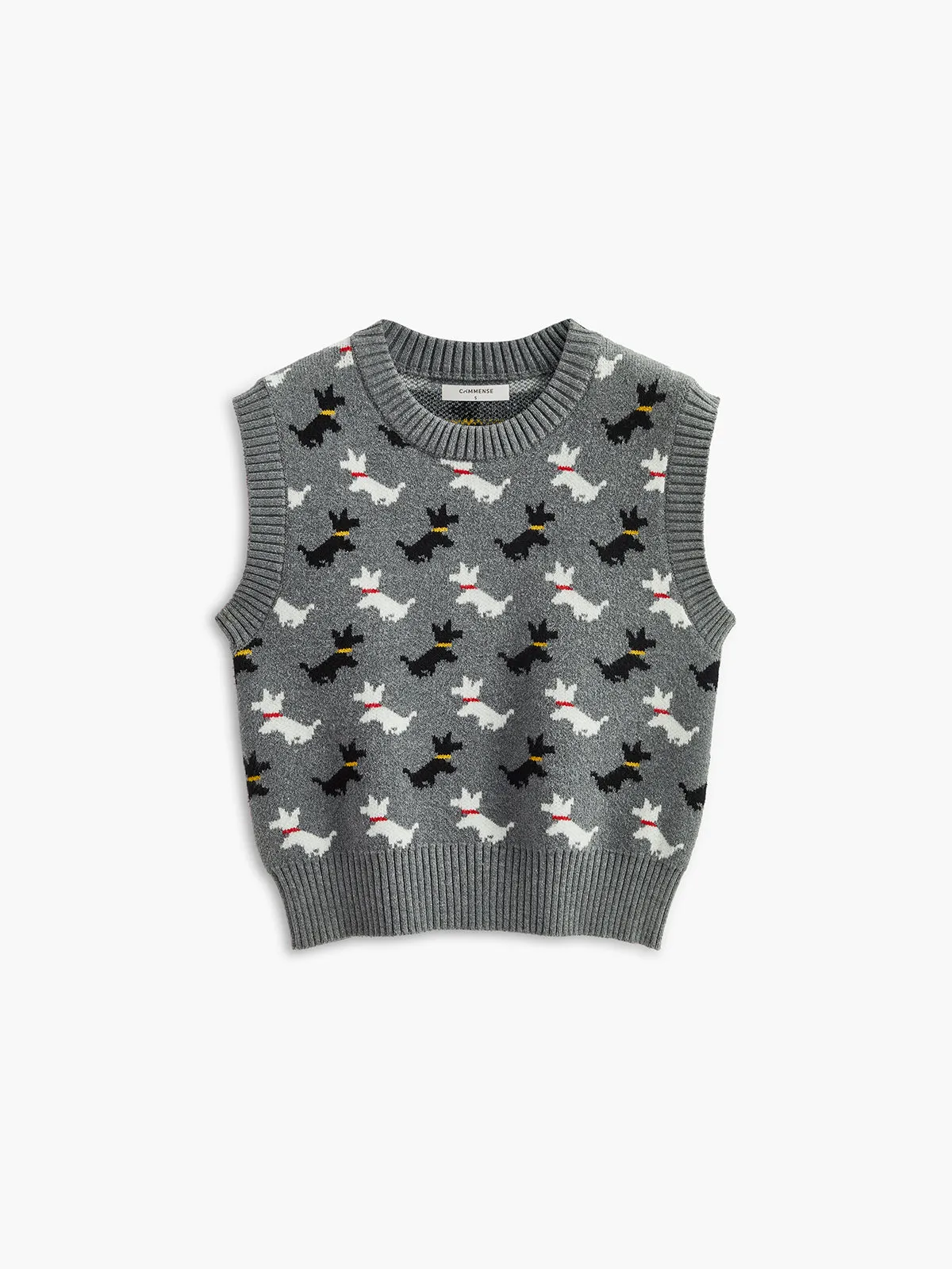 Round Neck Sweater Vest sold by COMMENSE