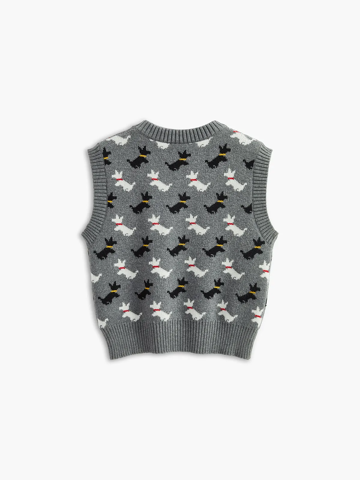 Round Neck Sweater Vest sold by COMMENSE product image thumbnail 2