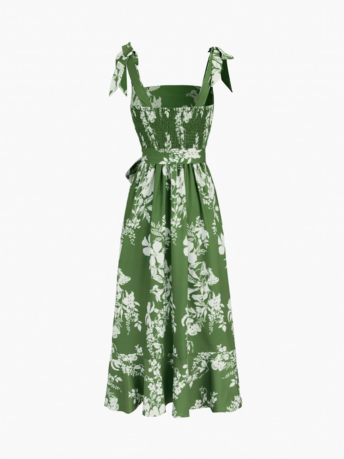 Tied Floral Long Dress sold by COMMENSE product image thumbnail 2