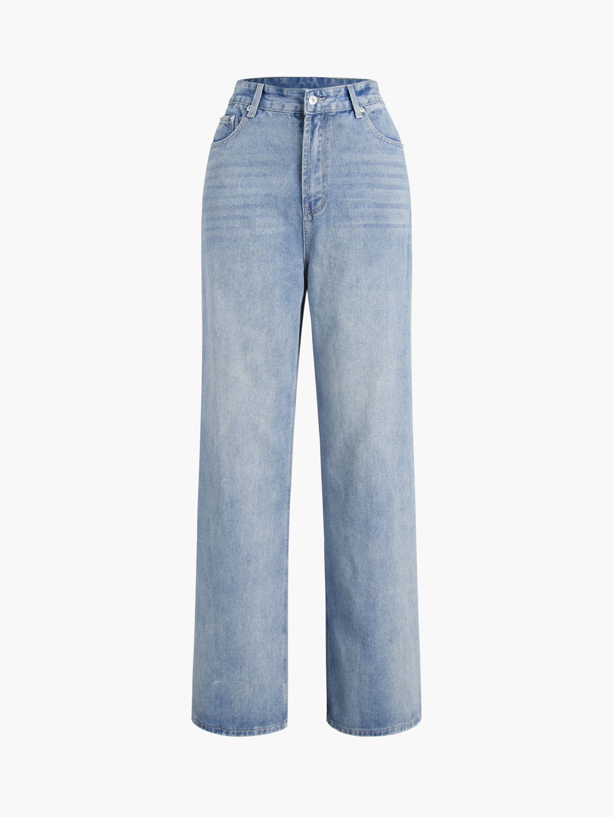 Classic Buttoned Denim Jeans sold by COMMENSE