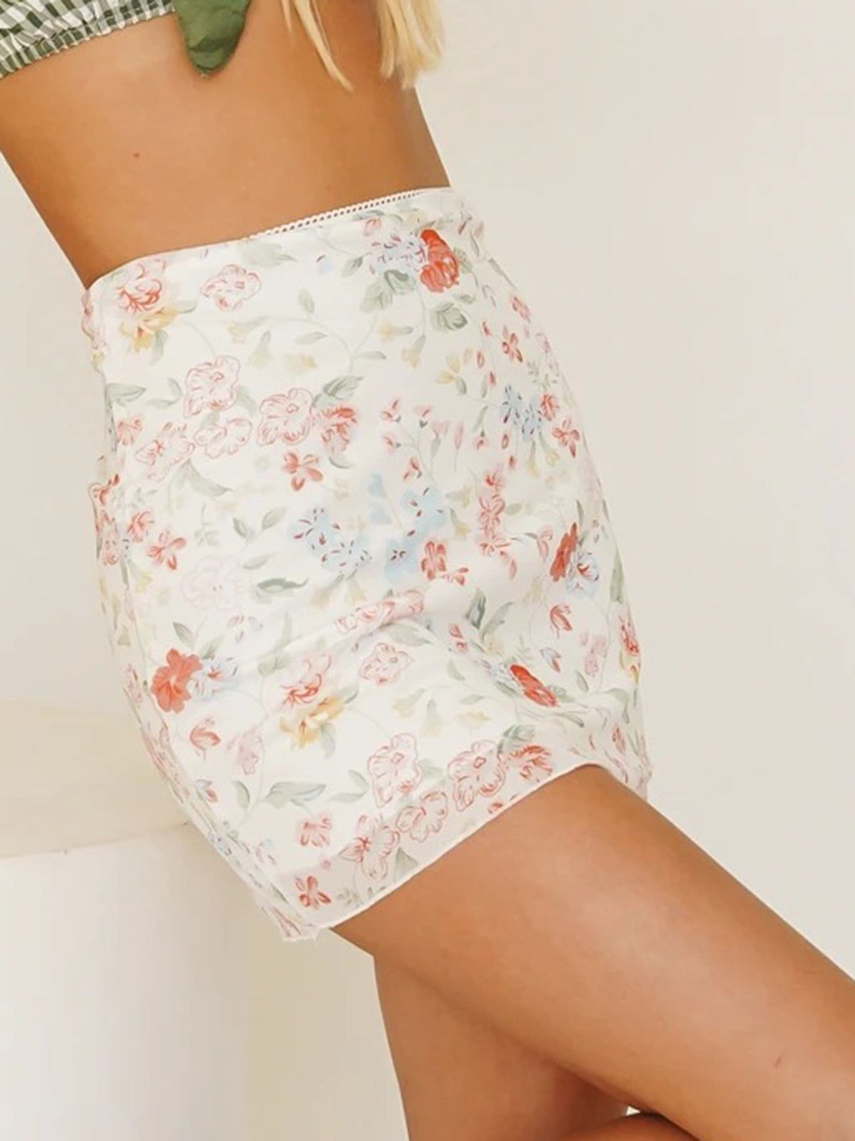 Peony Floral Mesh Skirt sold by COMMENSE