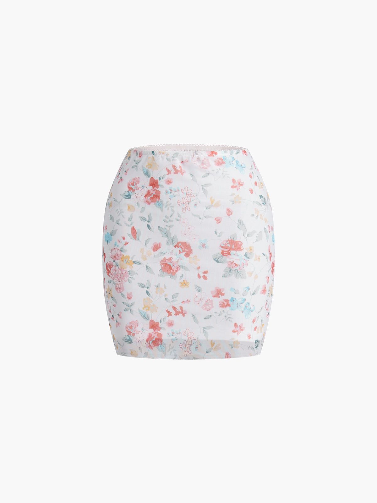 Peony Floral Mesh Skirt sold by COMMENSE product image thumbnail 2