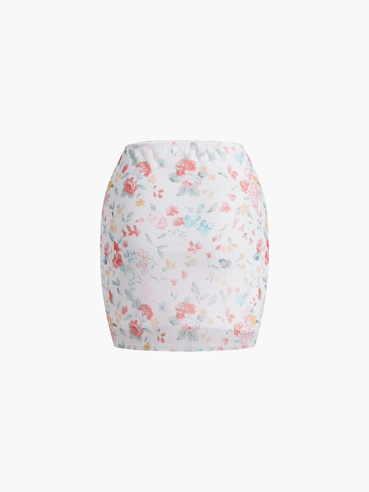 Peony Floral Mesh Skirt sold by COMMENSE product image thumbnail 3