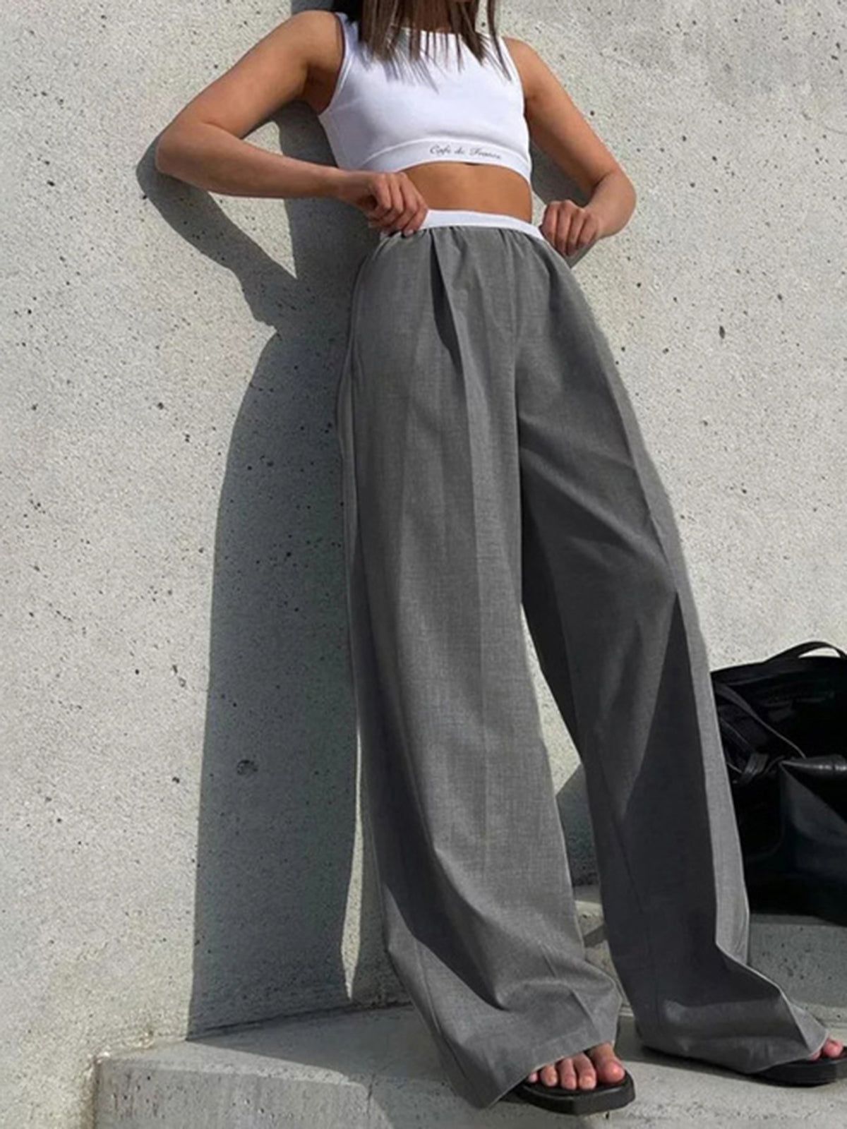 Runway Wide Leg Pants sold by COMMENSE product image thumbnail 4
