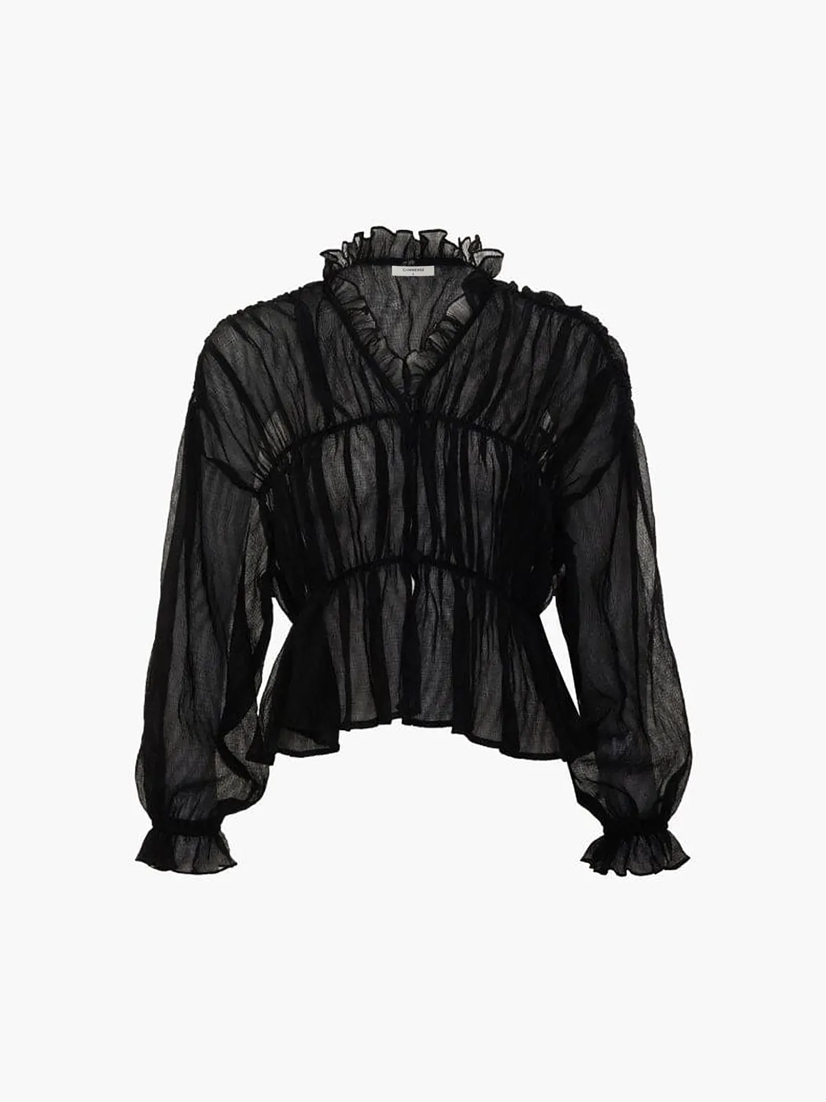 Chiffon Ruffle Detail Blouse sold by COMMENSE product image thumbnail 4