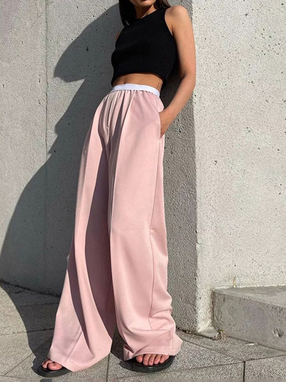 Runway Wide Leg Pants sold by COMMENSE product image thumbnail 3