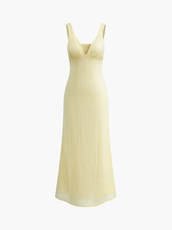 Slim Sleeveless Floral Dress sold by COMMENSE