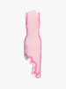 Irregular Wavy Edge Knitted Sleeveless Long Dress sold by COMMENSE